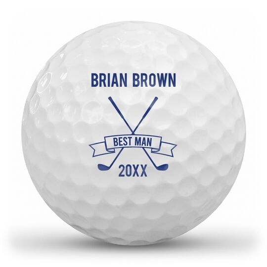 Best Man Banner Golf Balls